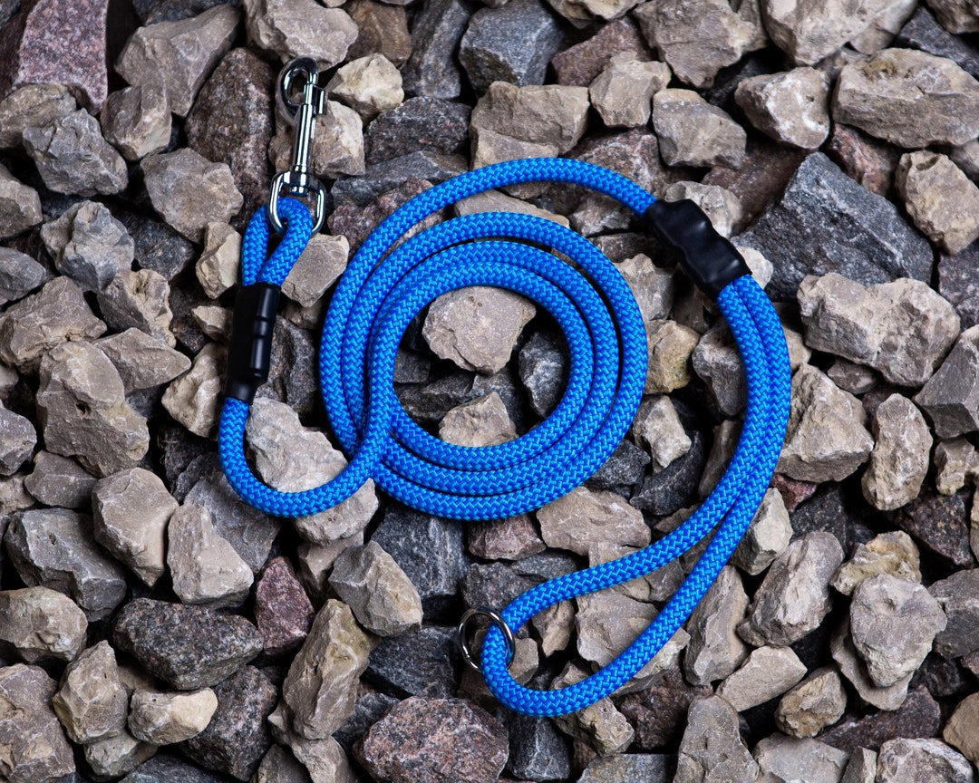 Climbing Rope Dog Leash With Snap Hook/ Blue Colour Climbig Rope Leash