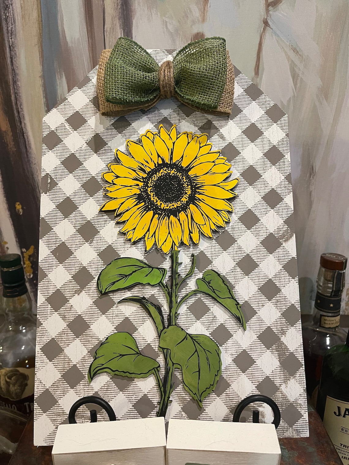 Etched Sunflower Cutout Sunflower Blank Chalk Couture Etsy