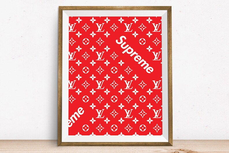 Louis Vuitton Supreme Wall Art