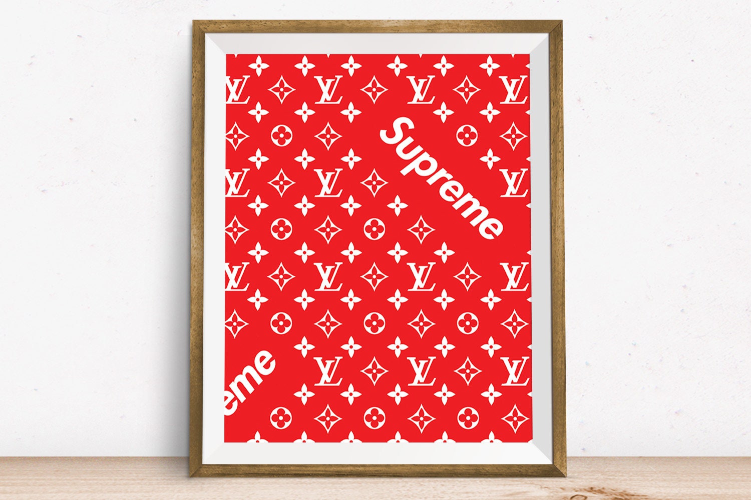 Louis Vuitton Supreme Wall Art Louis Vuitton Art Supreme ...