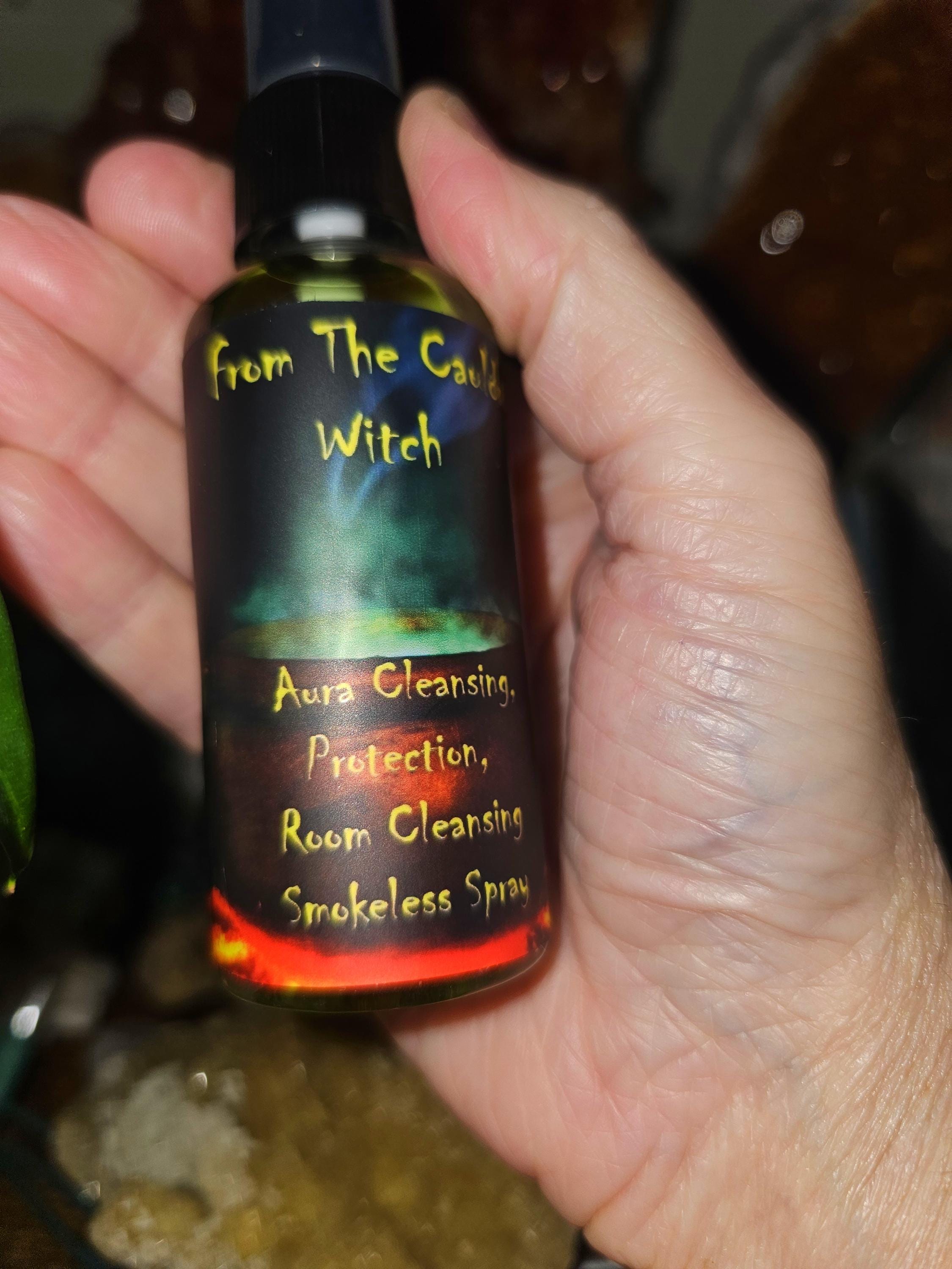 Aura Cleansing, Protection, Attachment Removal Smokeless Smudge Spray ...