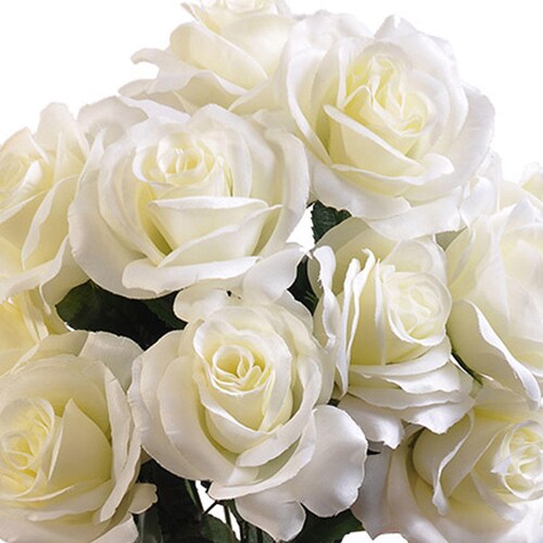 12 Open Yellow Roses Artificial Flowers 4 Rose Head Etsy