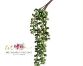 13 quot Green Hanging String of Pearls Succulent Plant, Artificial String of Pearls, Fake Succulent, Real Touch, Wall Succulent, Faux Succulent