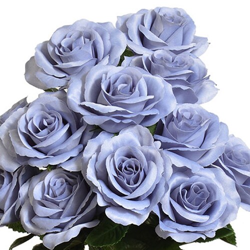 12 Open Navy Blue Roses Artificial Flowers 4 Rose Etsy
