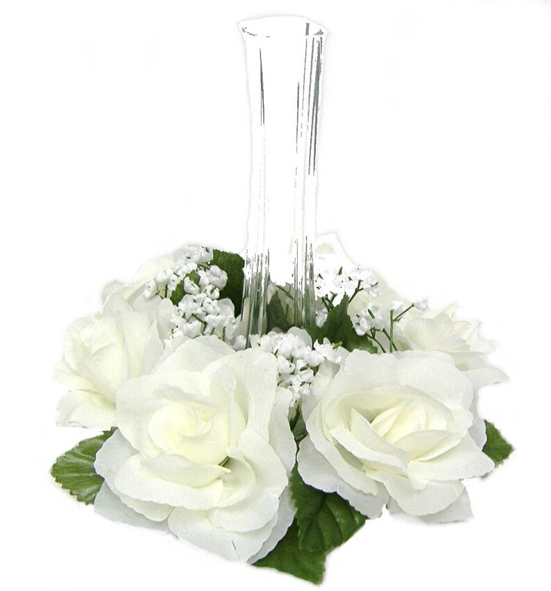 72 Open Roses CREAM PINK Long Stem Wedding Bouquets Centerpieces Silk Flowers