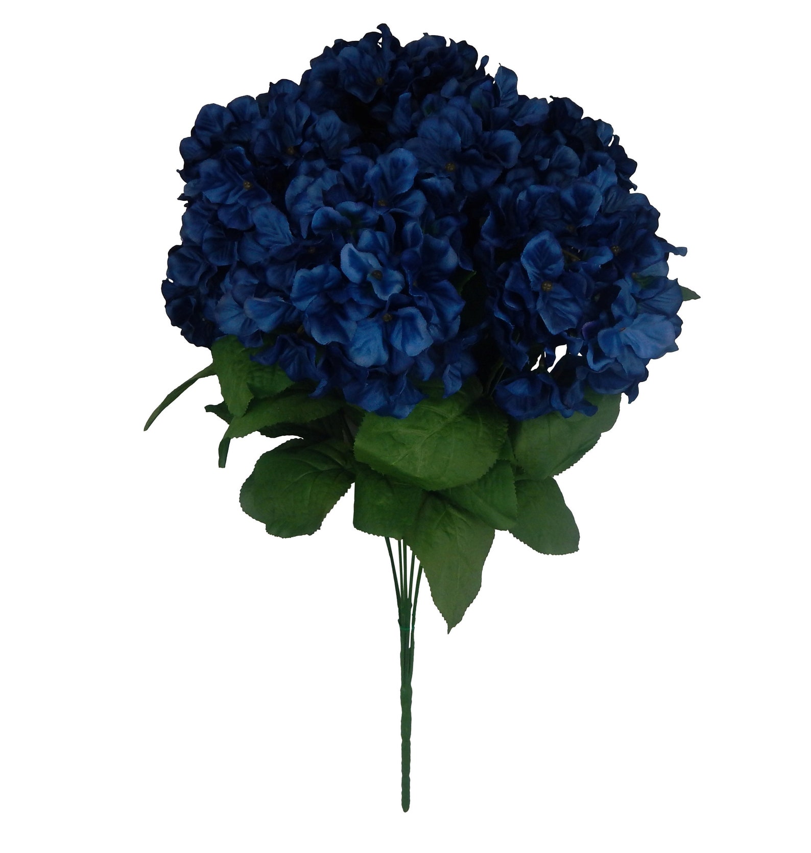 Navy Blue Hydrangea Flowers 7 Stems with Heads Hydrangea | Etsy