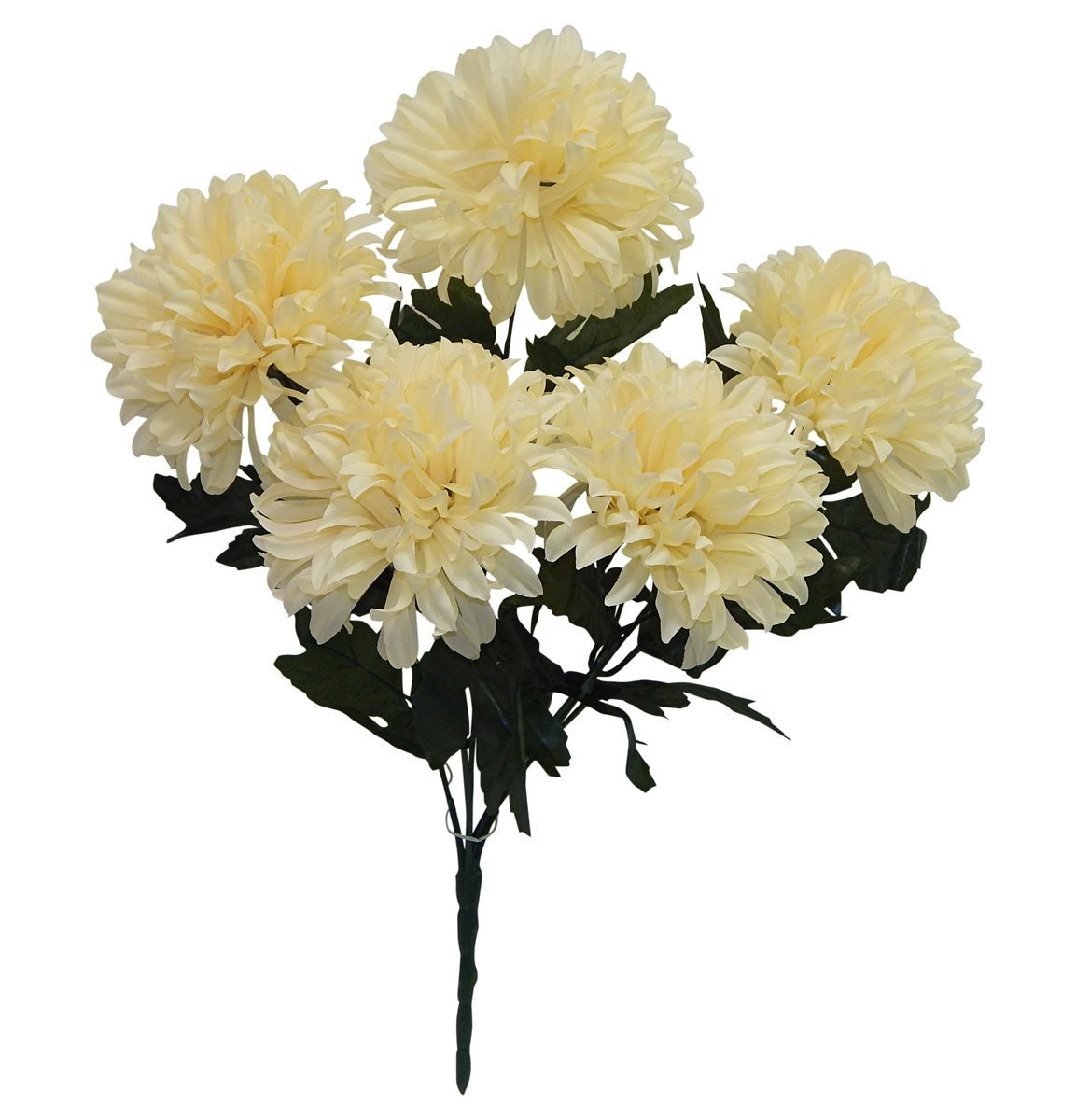 Cream Mums Large Artificial Mums Silk Chrysanthemums5 Etsy