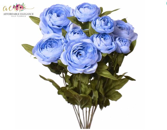 Periwinkle Blue Faux Ranunculus Bush Artificial Silk Flowers Etsy 日本 Periwinkle Blue Faux Ranunculus Bush Artificial Silk Flowers Etsy 日本