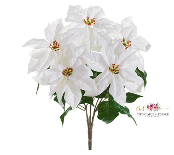 large white artificial flowers