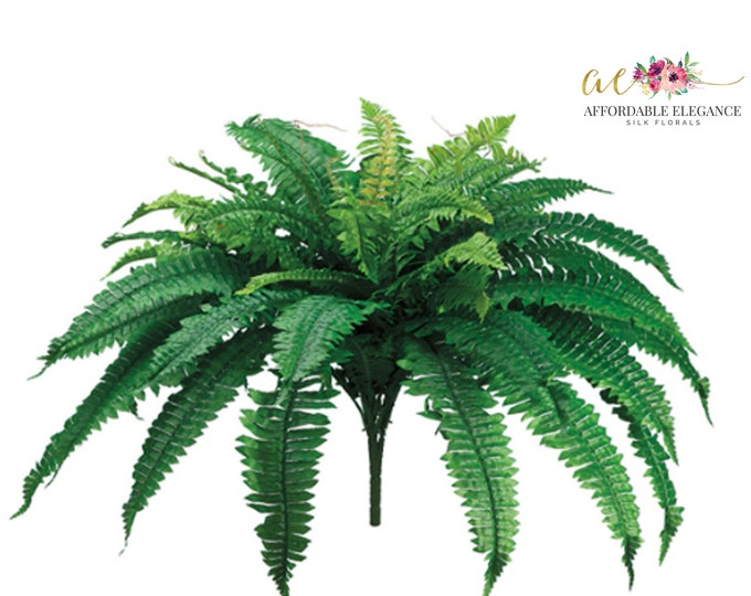35 Large Boston Fern, Faux Fern Plant, Fake Fern, Wedding Greenery