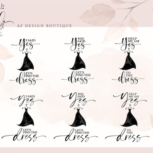 Say Yes to The Dress SVG files