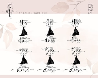 Say Yes to The Dress SVG files