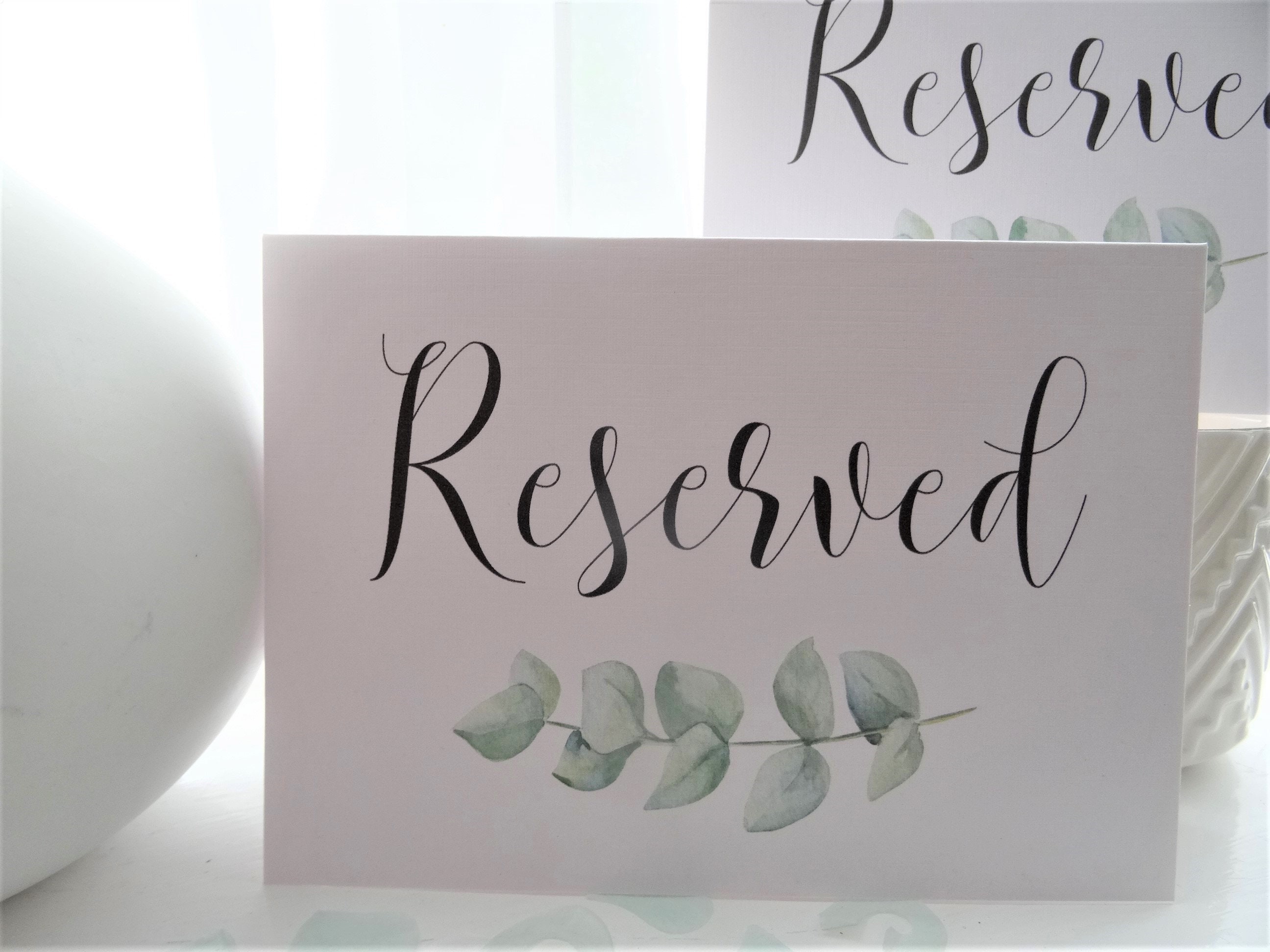 22+ Wedding Reserved Seating Signs