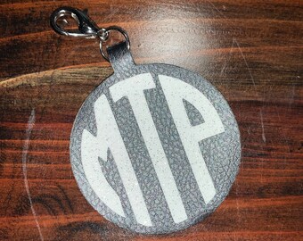 Monogram Keychain | Faux Leather Keychain | Monogramed Faux Leather Keychain | Monogram Gift | Keychain | Monogram | Glitter