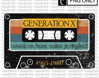 Cinta De Casete Generación X PNG