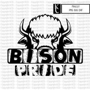 Bison Pride SCG DXF PNG - Mascot shirt design
