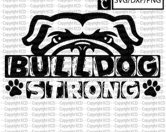 Bulldog fuerte SVG DXF PNG