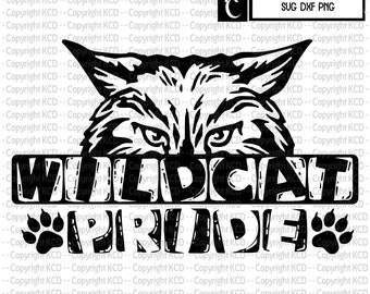 Wildcat Pride SVG DXF PNG