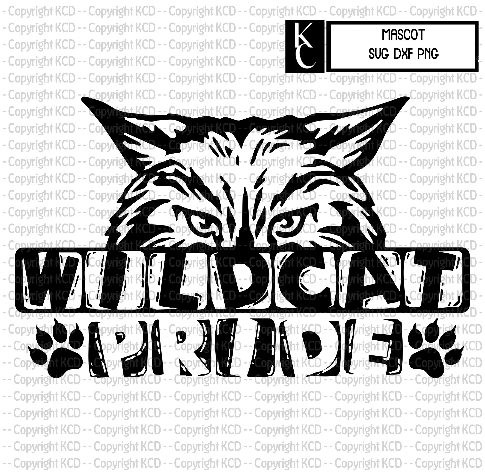 Wildcat Pride SVG DXF PNG