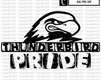 Thunderbird Pride SVG DFX PNG Mascot Pride