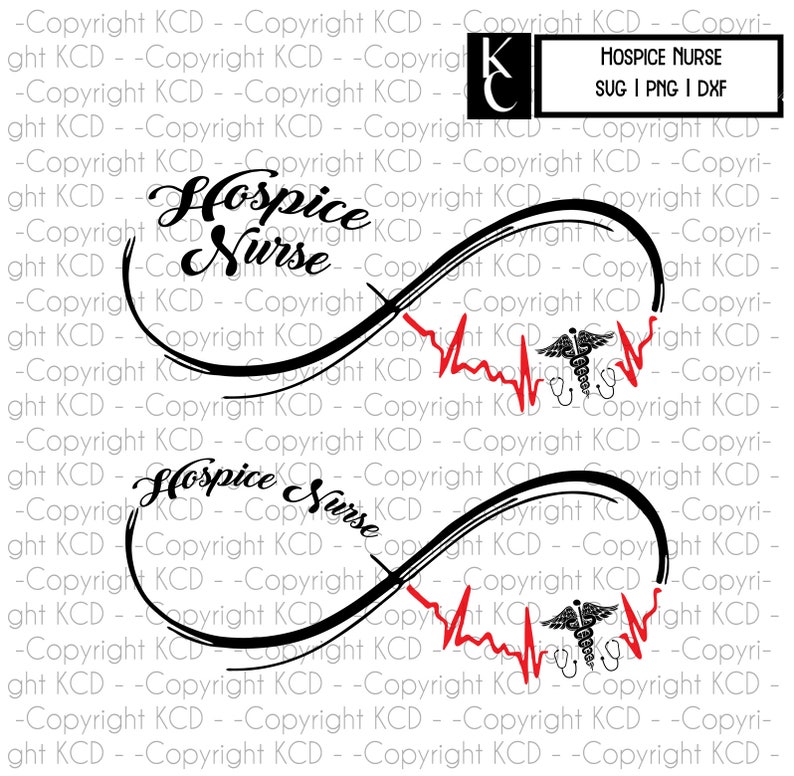 Download Hospice Nurse Infinity SVG DXF for Decals or Shirt Designs | Etsy