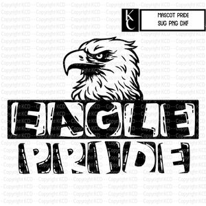 Eagle Pride SVG DXF PNG T shirt design - Mascot Pride Shirt Graphic