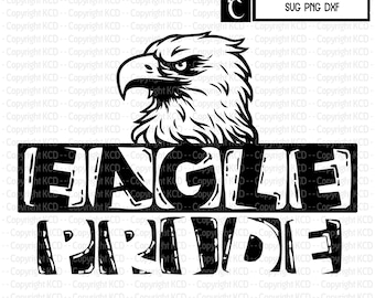 Eagle Pride SVG DXF PNG T shirt ontwerp - Mascot Pride Shirt Graphic