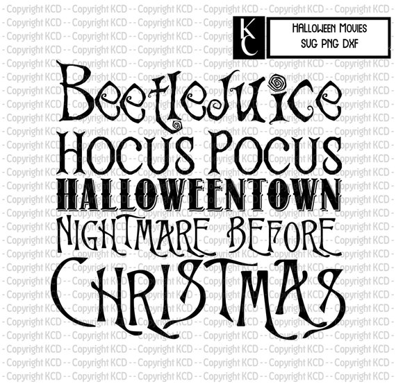 Halloween Movie Svg Sublimation Cut File T Shirt Design Etsy