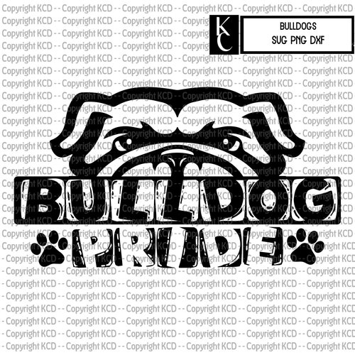 Bulldog Mascot Bulldog Pride SVG DXF PNG T Shirt Design - Etsy