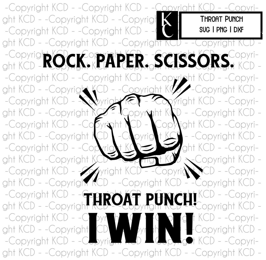 Rock Paper Scissors Throat Punch - Etsy