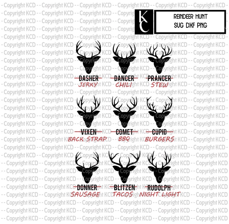 Download Reindeer SVG/DXF png Funny Hunting Shirt Design Vinyl | Etsy