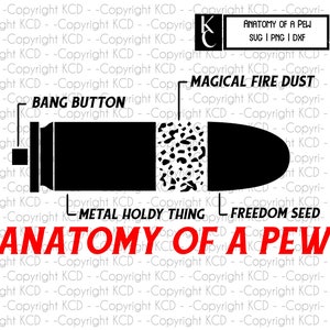 Pew Anatomy SVG DXF Shirt Design