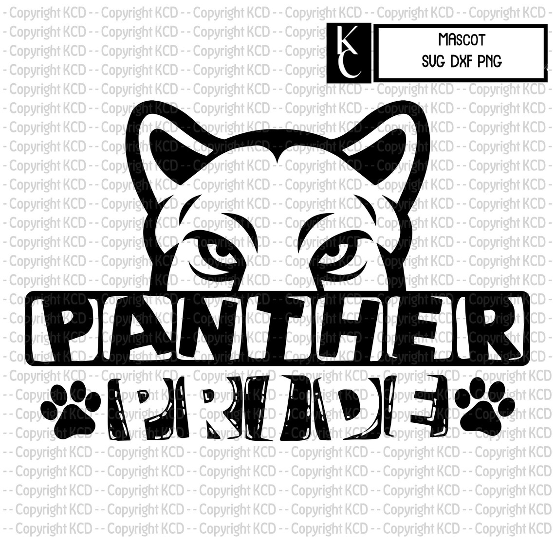 Panther Pride Cat Pride SVG DXF PNG Sublimation Cut File Etsy