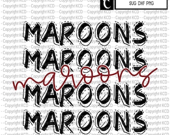 Maroons Mascot Design SVG DXF PNG