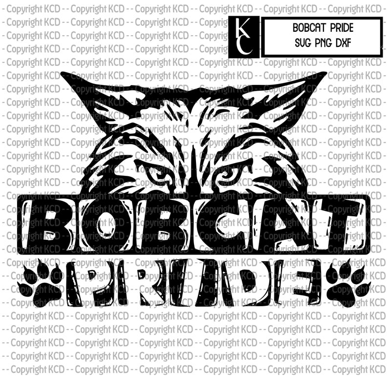 Bobcat Pride SVG DXF PNG School Mascot Shirt Design Cut | Etsy