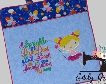 Reading Pocket Pillow  Cover - Fairy Theme