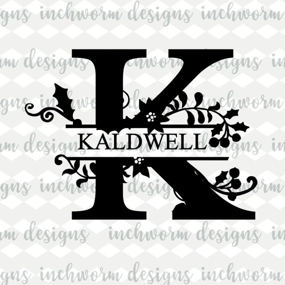 Download Christmas Banner Monogram Svg Personalized Svg Custom Svg Etsy