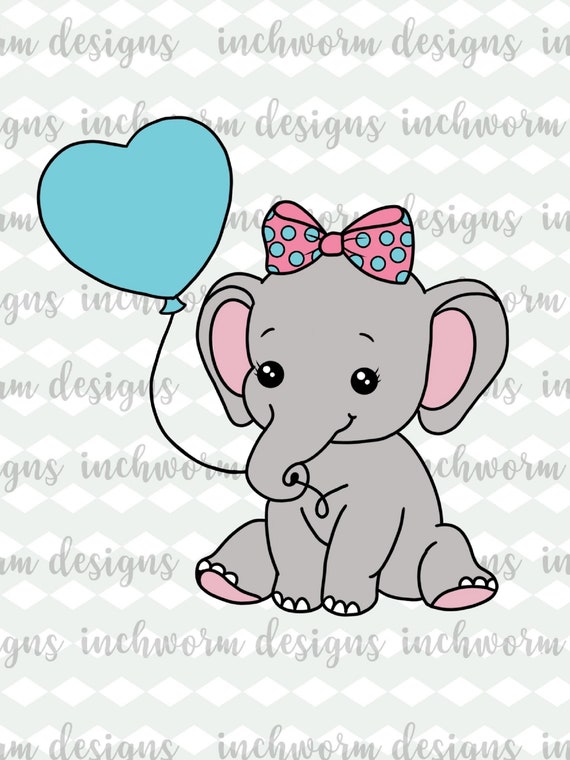 Download Birthday Party Elephant Svg Elephant Svg Illustration Svg Etsy