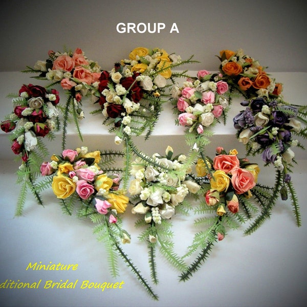 Miniature TRADITIONAL BRIDAL BOUQUET - Group A