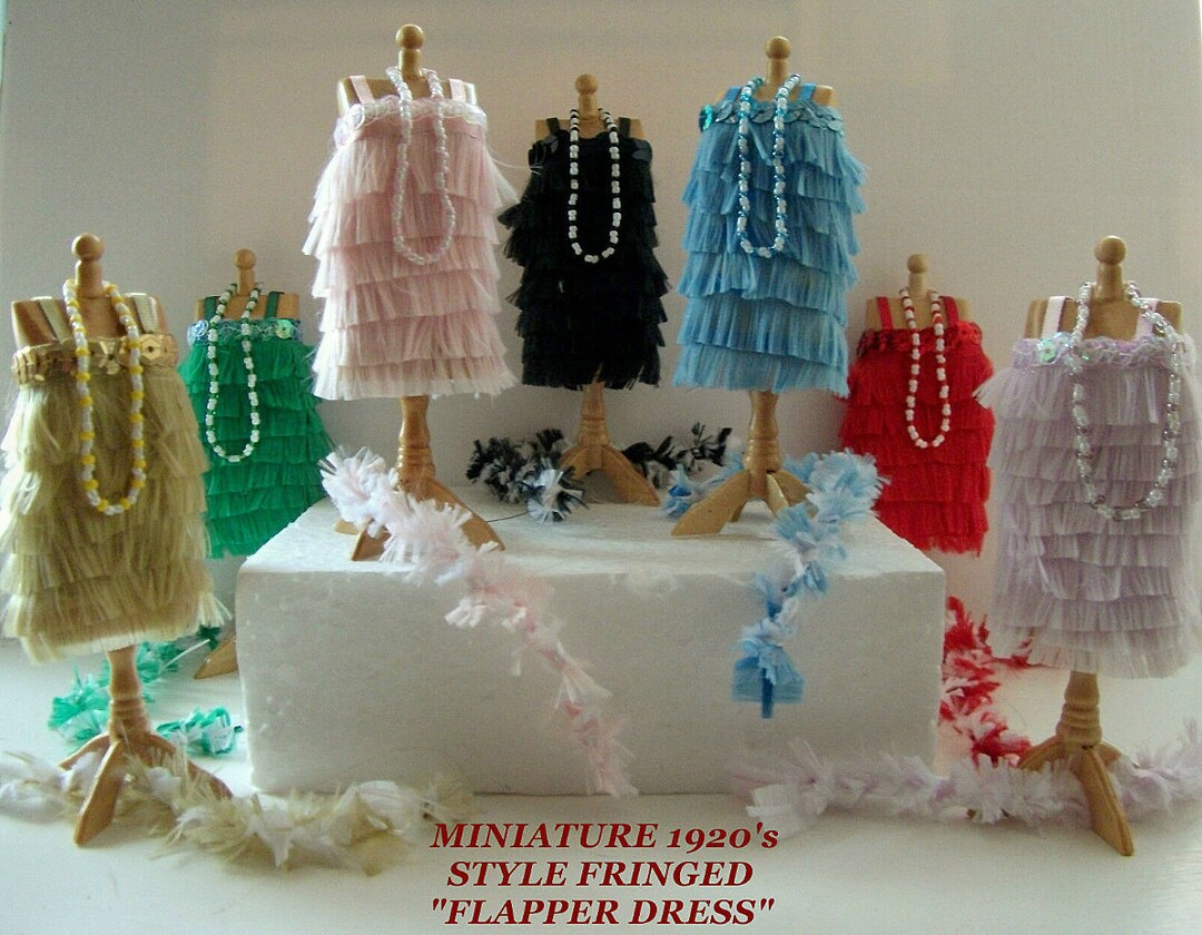 Miniature 1920's Fringed 