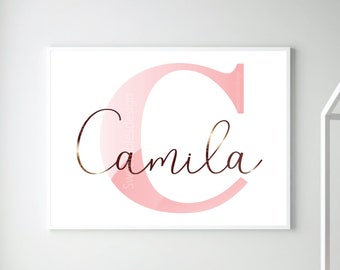 Camille Baby Name Meaning Baby Names Nursery Sign Girl Names Printables  Instant Digital Downloads