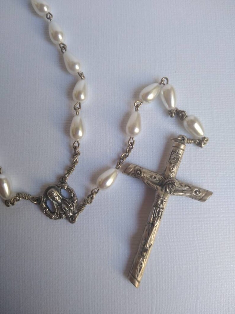 Vintage Sterling Silver Five Decade Rosary