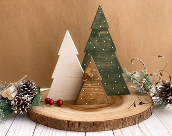 Wood Christmas Tree, Farmhouse Christmas, Neutral Christmas Decor, Christmas Gift