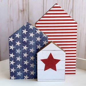 Patriotic Wood Decor, Farmhouse Patriotic, America, 4th of July