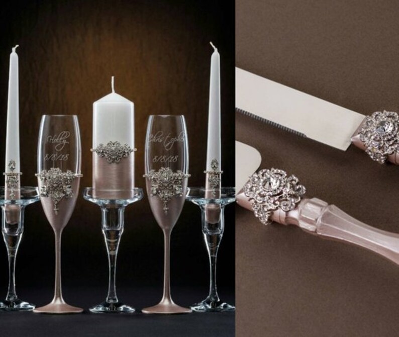 Lavender Unity Candle Set Lavender Wedding Candles Christmas Etsy