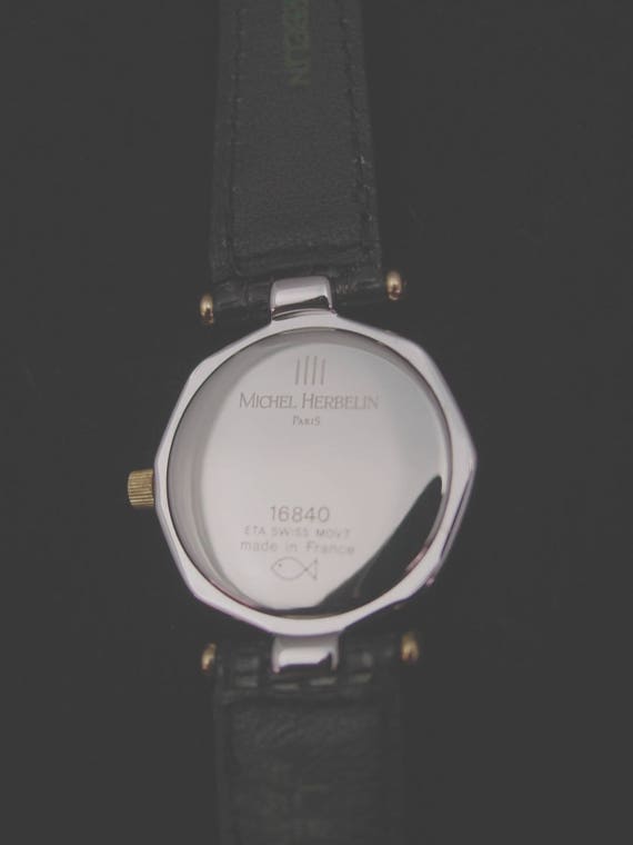 New Vintage, Michel Herbelin Ladies Watch Gold ET… - image 6