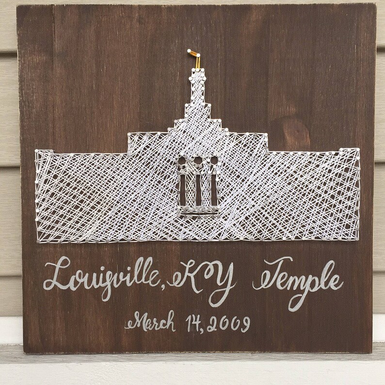 Home Decor Kentucky Temple String Art Anniversary Gift Wedding Gift Louisville