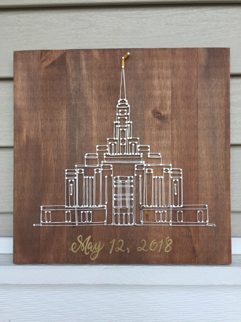 Anniversary Gift Home Decor Wedding Gift Odgen Utah Temple