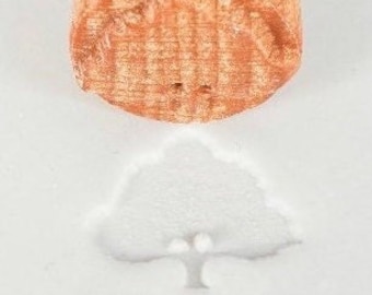 Tree - Sanbao Wooden Stamp for Pottery Clay Ceramics