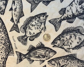 Anglers Dream 2 - Pottery Ceramic Underglaze Transfers - Ceramica - in black